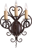 2nd Ave. 120138 Kenneth Traditional Rustic Iron Wall Lighting