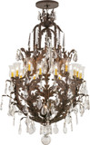 2nd Ave. 120332 French Baroque Traditional Gilded Tobacco Chandelier Light