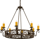 2nd Ave. 134760 Delano Traditional Gilded Tobacco Hanging Chandelier