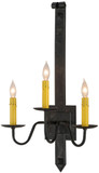 2nd Ave. 130025 Primitive Traditional Costello Black Wall Sconce