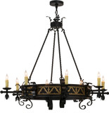 2nd Ave. 155072 Filomena Traditional Blackwash w/ Gold Chandelier Lamp