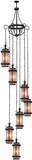 2nd Ave. 156603 Castellon Traditional Costello Black Multi Drop Lighting