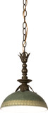 2nd Ave. 168375 Hemisphere Traditional Antique Brass Matte Drop Ceiling Lighting