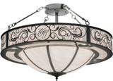 2nd Ave. 175031 Toulouse Traditional White Swirl Acrylic Overhead Light Fixture