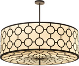 2nd Ave. 189150 Dekko Wrought Iron LED Drum Ceiling Pendant Light