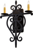 2nd Ave. 189161 Fleur De Lys Costello Black Wall Sconce