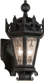 2nd Ave. 229698 Chaumont Traditional Anodized Effect Black Exterior Lighting Sconce