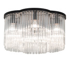 2nd Ave. Lighting 270540 Ivela Contemporary Solar Black Flush Mount Lighting