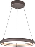 Abra 10007PN-BZ Sling Contemporary Bronze LED 24" Lighting Pendant