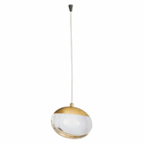 Abra 10060PN-MB-BB Athena Modern Matte Black / Brushed Brass LED Mini Pendant Lighting