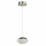Abra 10061PN-BN Athena Contemporary Brushed Nickel LED Mini Hanging Pendant Light