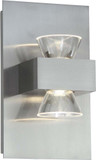 Abra 20063WV-BN Jet Contemporary Brushed Nickel LED Wall Lighting Sconce
