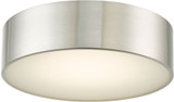 Abra 30031FM-BN Bongo Modern Brushed Nickel LED 12" Flush Ceiling Light Fixture