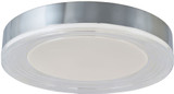 Abra 30044FM-CH-Waves Waves Modern Chrome LED 16" Flush Mount Light Fixture