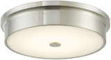 Abra 30097FM-BN Spark Modern Brushed Nickel LED 12" Flush Mount Ceiling Light Fixture