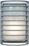Access 20010LEDDMGLP-SAT-RFR Bermuda Modern Satin LED Outdoor Bulkhead Light Sconce