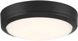 Access 20250LEDMG-MBL/FST Rockaway Dual Voltage Modern Matte Black LED Outdoor Flush Ceiling Light Fixture