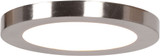 Access 20810LEDD-BS-ACR Disc Modern Brushed Steel LED 5.5" Flush Mount Light Fixture