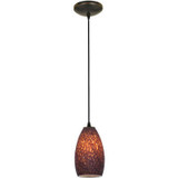 Access 28012-1C-ORB/BRST Champagne Modern Oil Rubbed Bronze Mini Pendant Hanging Light