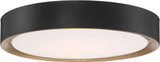 Access 49971LEDD-MBL/ACR Malaga Modern Matte Black LED 20" Flush Ceiling Light Fixture