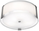 Access 50120-BS/OPL Tara Brushed Steel 14" Flush Lighting