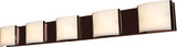 Access 62295LEDD-BRZ/OPL Nitro2 Contemporary Bronze LED 5-Light Bathroom Vanity Light