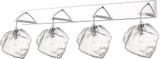 Access 63131LEDDLP-MSS-CLR Boulder Modern Mirrored Stainless Steel LED 4-Light Lighting For Bathroom