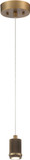 Access 63139LEDD-ABB Port Nine Stark Contemporary Antique Brushed Brass LED Mini Pendant Hanging Light