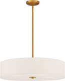 Access 64066LEDDLP-ABB/WH Mid Town Antique Brushed Brass LED 24" Drum Drop Lighting Fixture