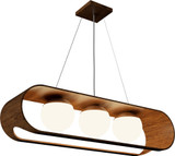 Accord Lighting 1448.06 Sfera Contemporary Imbuia LED Kitchen Island Light Fixture