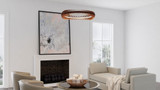 Accord Lighting 1534LED Stecche di Legno Contemporary LED 25" Pendant Lighting