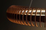 Accord Lighting 1534LED Stecche di Legno Contemporary LED 25" Pendant Lighting