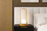 Accord Lighting 7064.06 Sfera Contemporary Imbuia LED Table Lighting