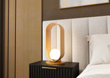 Accord Lighting 7064.06 Sfera Contemporary Imbuia LED Table Lighting