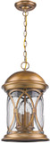 Acclaim Lighting 1533ATB Lincoln Traditional Antique Brass Outdoor Pendant Light Fixture