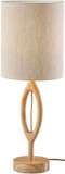Adesso 1627-12 Mayfair Modern Natural Wood Table Lamp Lighting