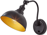 Adesso 3752-01 Wallace Black and Gold Wall Lighting Fixture
