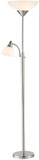 Adesso 7202-22 Piedmont Brushed Steel Torchiere Lamp