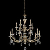 Allegri 012173-045-FR001 Floridia Matte Brushed Champagne Gold Chandelier Lamp