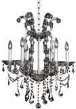 Allegri 023455-010-FR006 Brahms Crystal Chrome 22" Lighting Chandelier