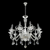 Allegri 026952-010-FR001 Chauvet Crystal Chrome 32.5" Hanging Chandelier