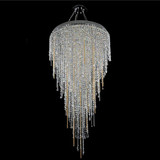 Allegri 028252-010-FR001 Tenuta Chrome Firenze Clear Halogen 32" Ceiling Pendant Light