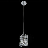 Allegri 028950-010-FR001 Dolo Chrome Firenze Clear Halogen Mini Hanging Light