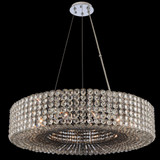 Allegri 031452-010-FR000 Anello Chrome Drum Pendant Hanging Light