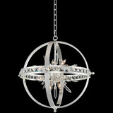 Allegri 033650-014-FR001 Angelo Polished Silver 23" Hanging Pendant Light