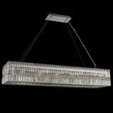 Allegri 035060-010-FR001 Rettangolo Chrome 50" Kitchen Island Light Fixture