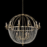 Allegri 037773-038-FR001 Pendolo Brushed Champagne Gold 44" Chandelier Lamp