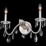 Allegri 039021-061-FR001 Venere Crystal Pewter Wall Light Sconce