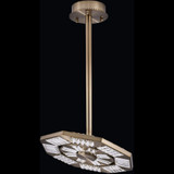 Allegri 044255-044-FR001 Tempo Winter Brass LED 20" Hanging Light