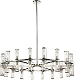 Alora CH309036PNCG Revolve   Contemporary Polished Nickel 47.4" Chandelier Light